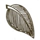 Laser Cut raw Brass Large Leaf 53mm x 1 Pair