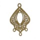 Laser Cut raw Brass Lozenge 1 pair