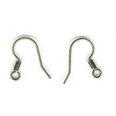 brass ox ear wire no ball with spring