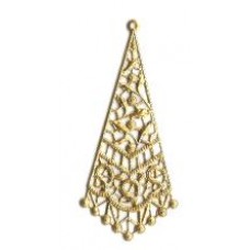 Brass Filigree Triangle Large