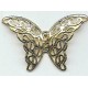 10 X GOLD PLATED STEEL  butterflies