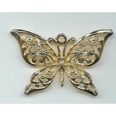 gold plated pewter butterfly