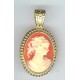 18 x 25 cameo and setting in gold