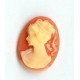 13 mm x18mm red cameo