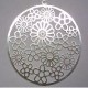 Silver Plated Laser Cut Circled Flowers