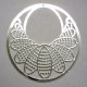 Silver Plated Laser cut Circled Oval Patterns