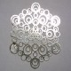 Silver Plated Laser cut Circles