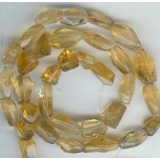 citrine facetted odd sized  beads