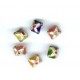 5 Square Cloisonne Beads