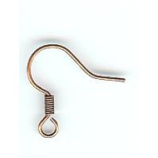 copper ear  wire with spring only