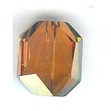 12mm Swarovski Graphic Bead Copper