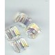 6mm Swarovski Cube Crystal AB