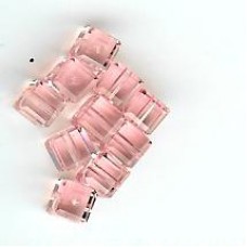 4mm Swarovski Cube Light Rose