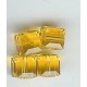 6mm Swarovski cube light topaz