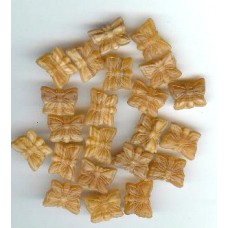 czech  light amber butterflies