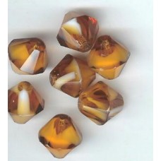 czec amber large bi-cone