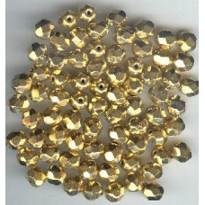 czech gold colour 8mm rounds