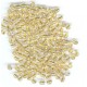 czech bead 4mm x5mm clear with gold centre