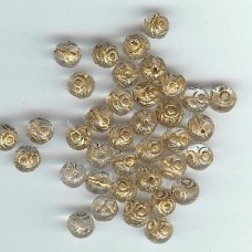 chech bead glass with gold detail