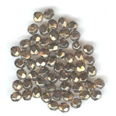 czech 4mm x 5mm  florintine facetted