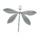 silver plated dragonfly brass  based