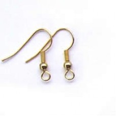 F223 earwire gold with ball and spring