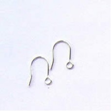 F005 Silver earwire no ball or  spring