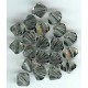 8mm Swarovski Bicone Black Diamond