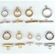10 mixed fob clasps selection
