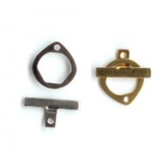 brass stamping fob gold/nickel mix