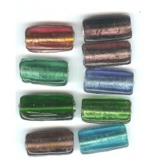 Mixed Flat Tube Beads 