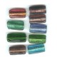 Mixed Flat Tube Beads 