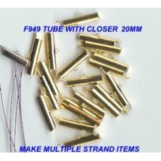 20mm gold tube with closer