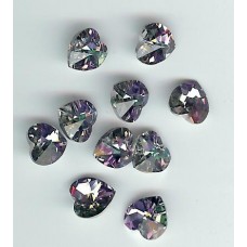 10.3 x 10.0 mm Swarovski heart crystal vitrail light