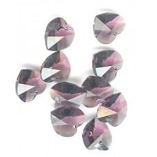 10.3 x 10.0 mm Swarovski heart amethyst
