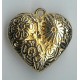 3  x plastic  gold  heart 30mm