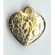 18mm  heart gold plastic