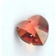14.4 x 14.0 mm Swarovski heart padparadscha
