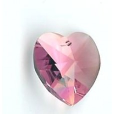 14.4 x 14.0 mm Swarovski heart rose