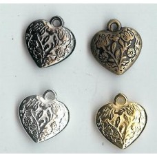 18mm plastic heart mix x 10