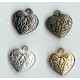 18mm plastic heart mix x 10