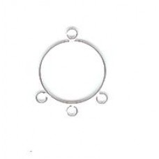 silver hoop 3 jumprings F995S