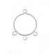 silver hoop 3 jumprings F995S