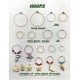 25mm Wine Charm Hoops