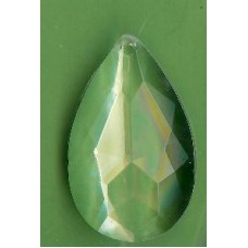 clear 23mm x37mm teardrop acrylic