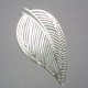 Silver Plated Laser cut Large Leaf 53mm