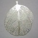 Silver Plated Laser cut Leaf Parts