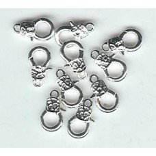15mm silver  fancy lobster catches