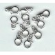 15mm silver  fancy lobster catches