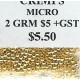 Micro Small Gold Crimps